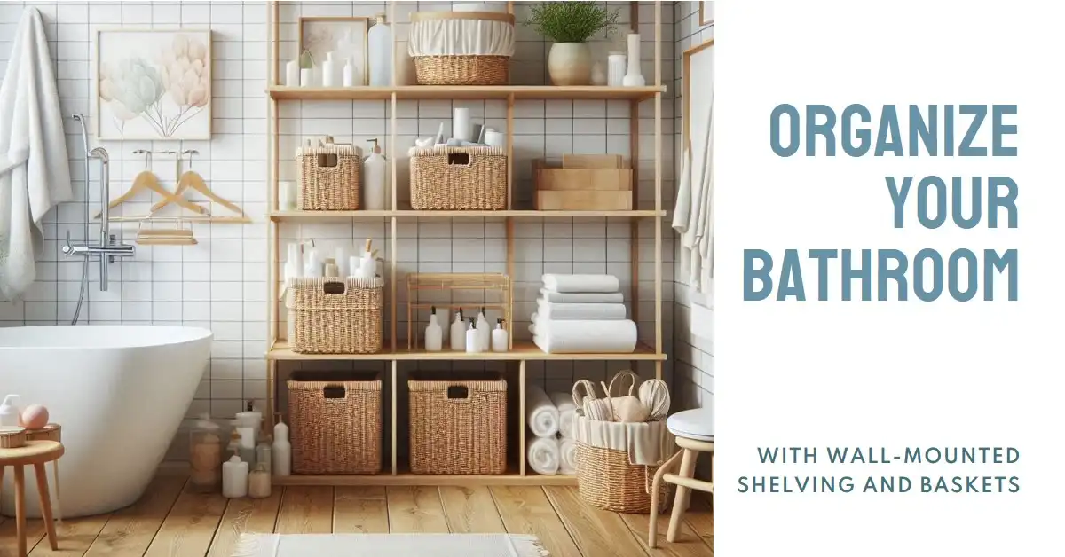 Wall-Mounted Shelving and Baskets